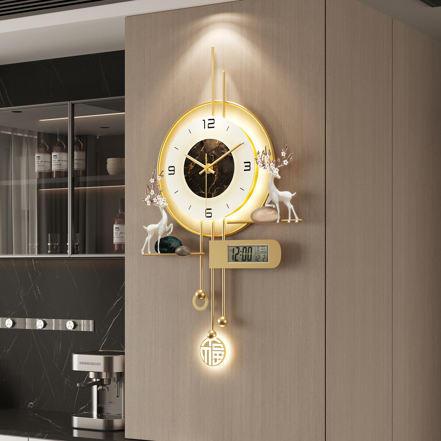 现代简约钟表挂钟客厅2025新款