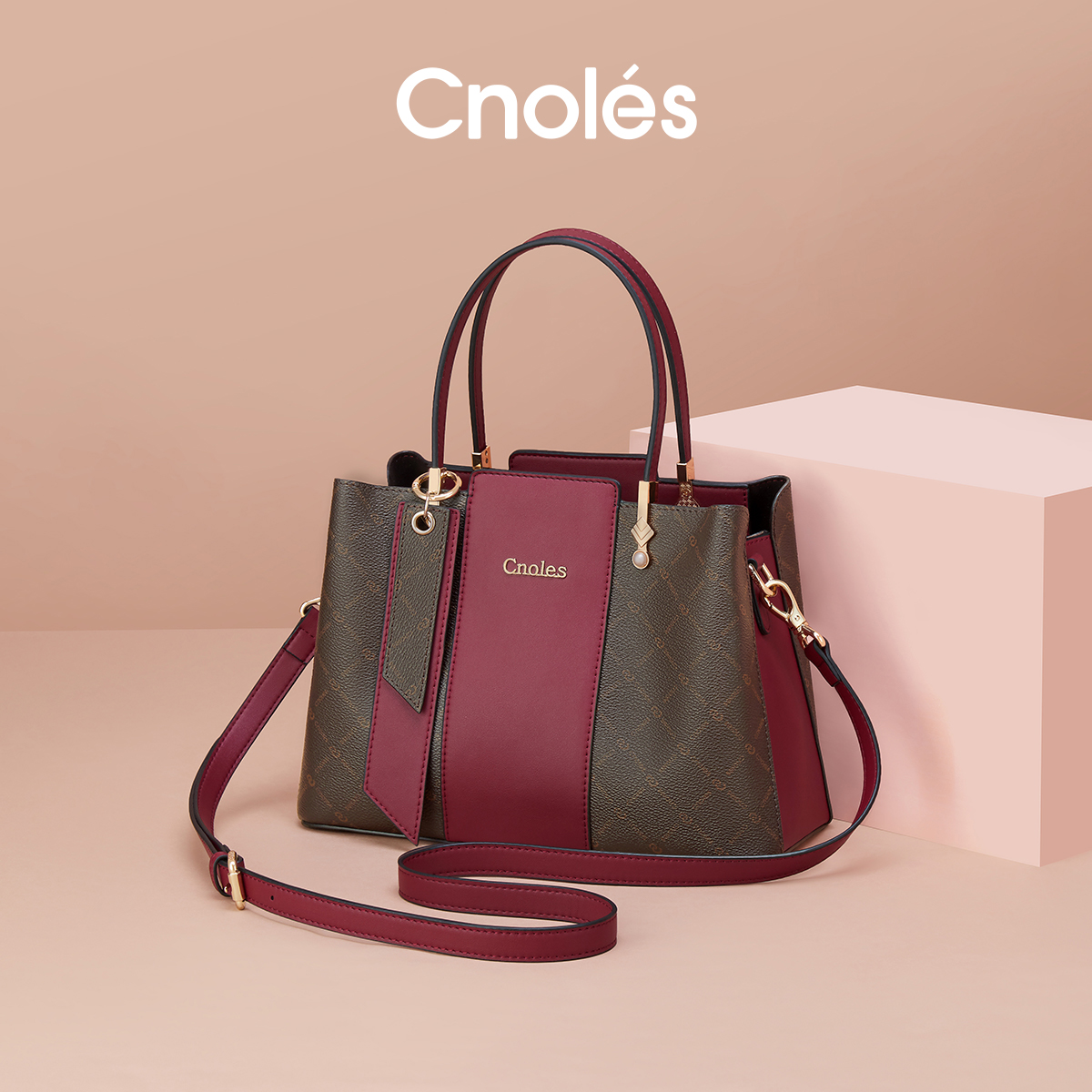 cnoles专柜正品轻奢女包