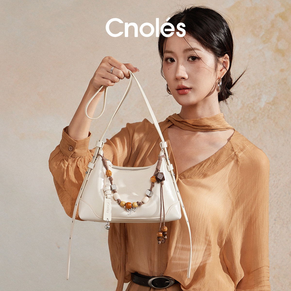 Cnoles蔻一念舟包高级感hobo包包女式2026新款通勤单肩包女包夏季