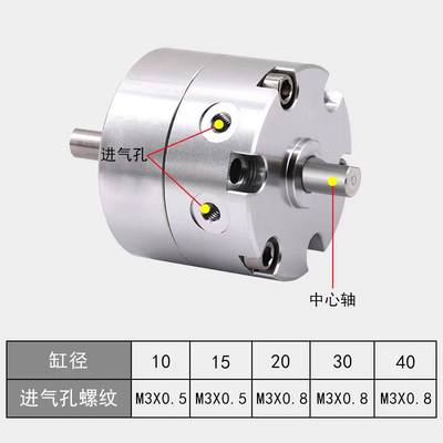 原装SMC旋转叶片气缸CDRB2BW20/CRB1BW50/30/40/10-90S-180/270SZ