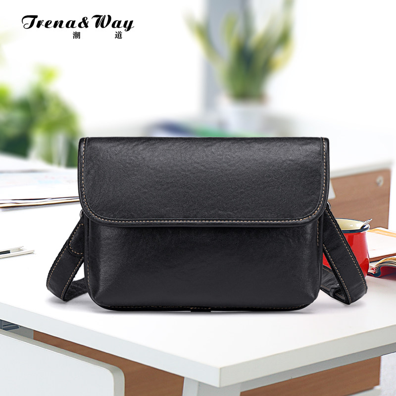 头层牛皮斜挎包男款潮流轻便高端男士包包新款单肩手拿通勤小背包