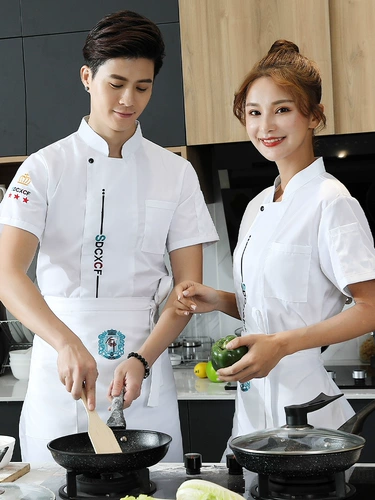 Ледяной шелк для шеф-повара рабочая одежда на заказ с логотипом с печать