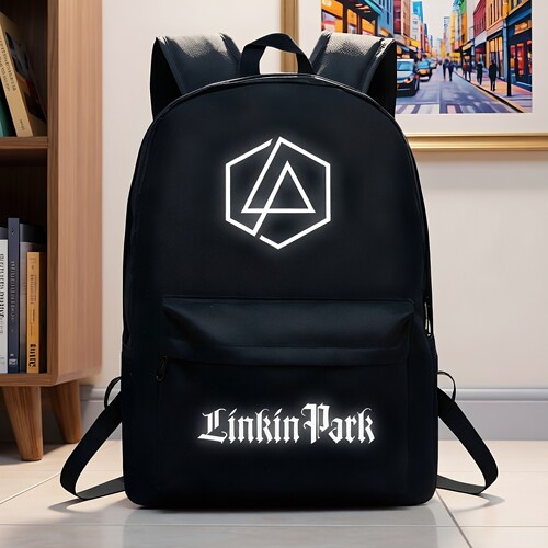 林肯公园 LINKIN PARK双肩包高中生书包简约出门旅游包包手提背包