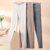 秋裤 女2025新款 女款 内穿加绒打底裤 高腰收腹提臀护膝保暖裤 冬季