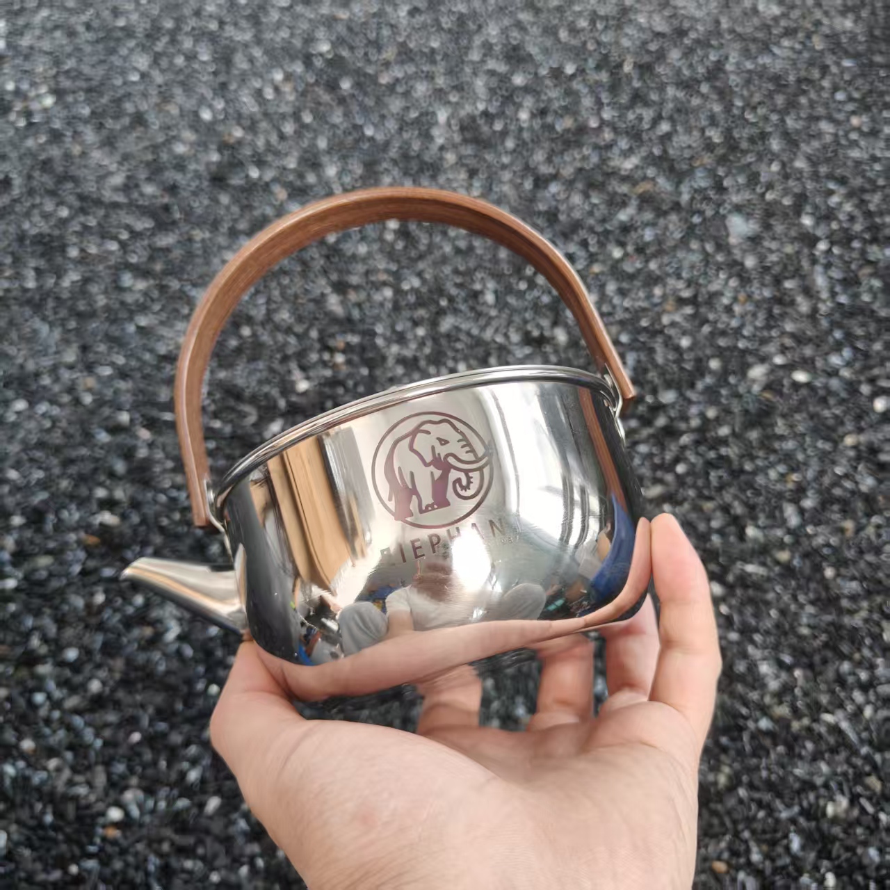 挪威象户外露营可当锅304不锈钢烧水壶茶具泡茶壶煮面壶便携锅具