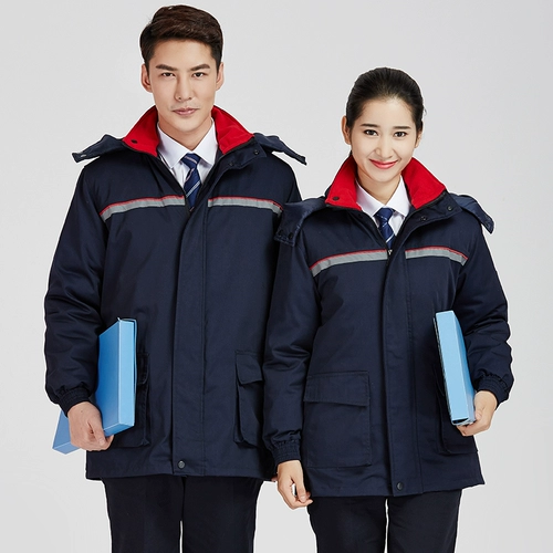 Антистатический пуховик для работы, износостойкая светоотражающая куртка, увеличенная толщина