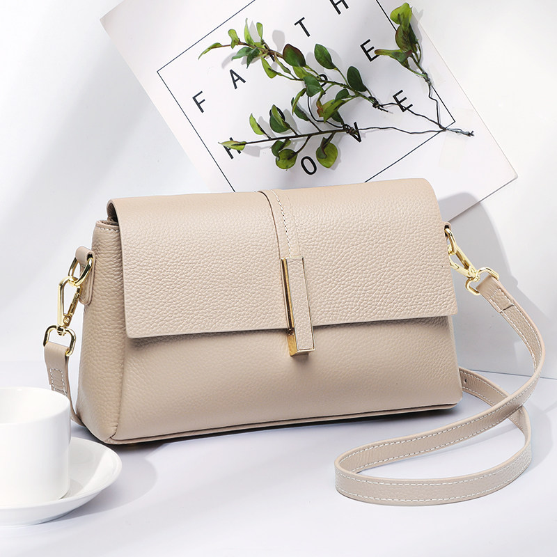 真皮妈妈包女2023新款夏季牛皮软皮小包包中年老年女士单肩斜挎包