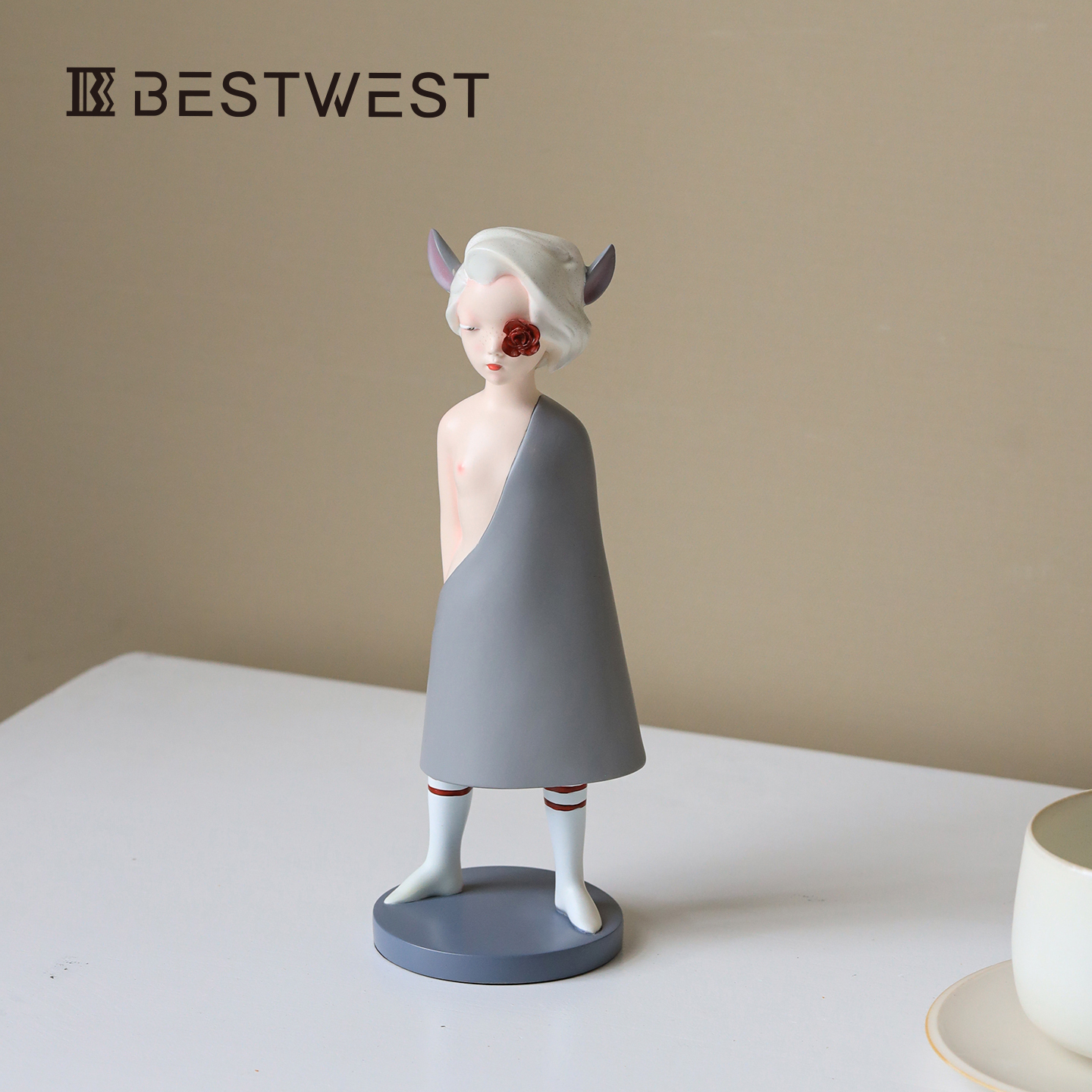 小雀斑艺家摆件创意桌面装饰