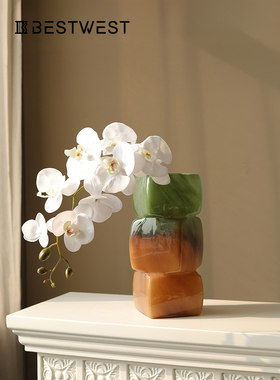 花瓶玻璃覆古水培容器装饰客厅插花无障碍豪华高端玻璃大直径创意