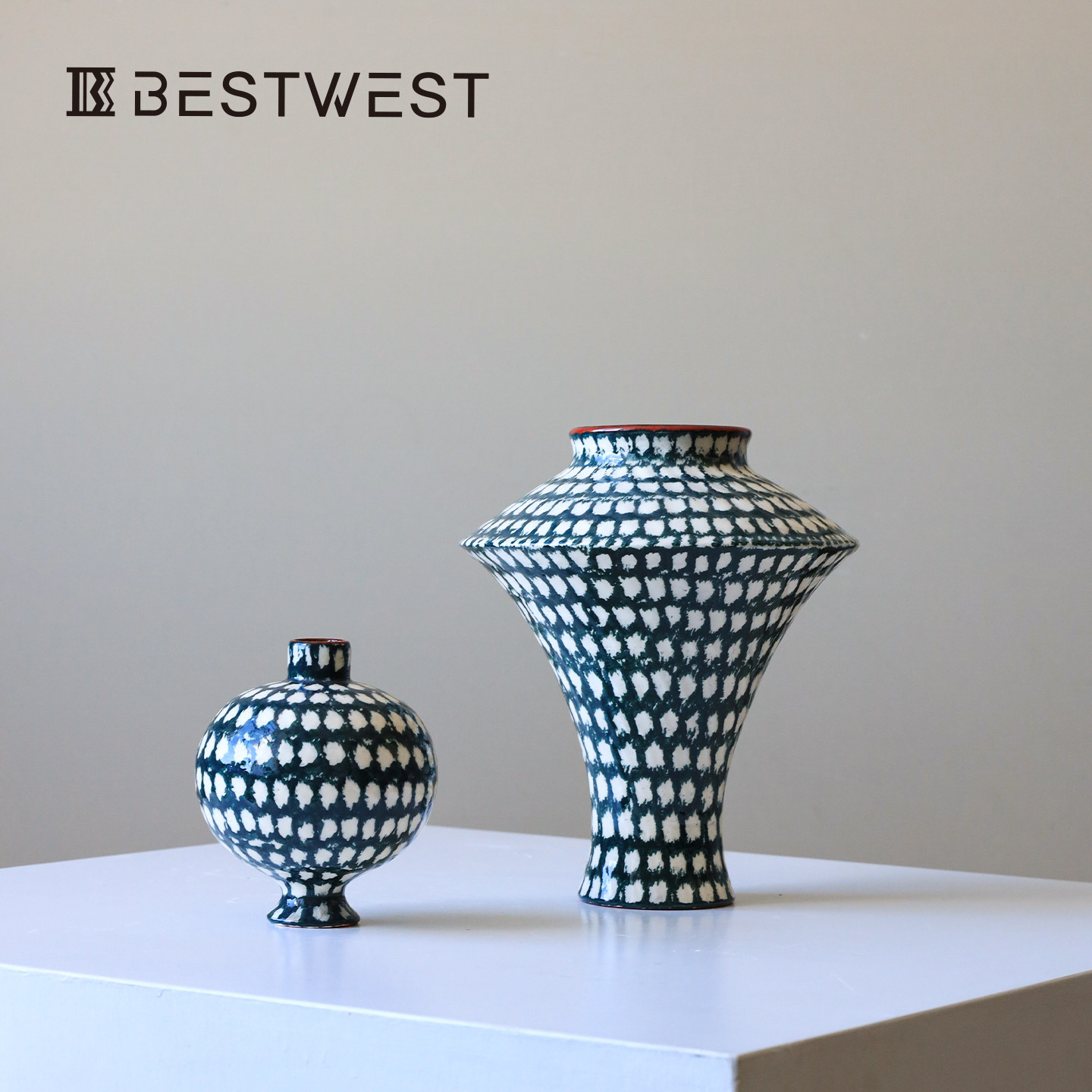 大丹陶瓷正品花瓶摆件客厅插花景德镇瓷器复古水培花器艺术感小众