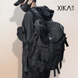 双肩包男士 潮牌机能旅行运动户外登山骑行大容量背包男电脑书包女