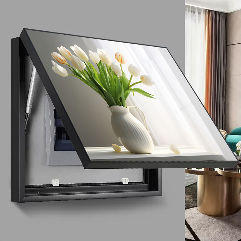 立视界电表箱装饰画现代简约