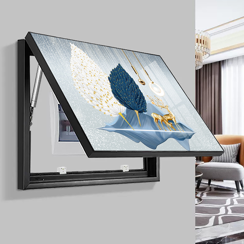 立视界电表箱装饰画现代简约