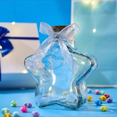 渐变色星星折纸幸运星可写字纸条夜光许愿瓶手工DIY生日礼物男友