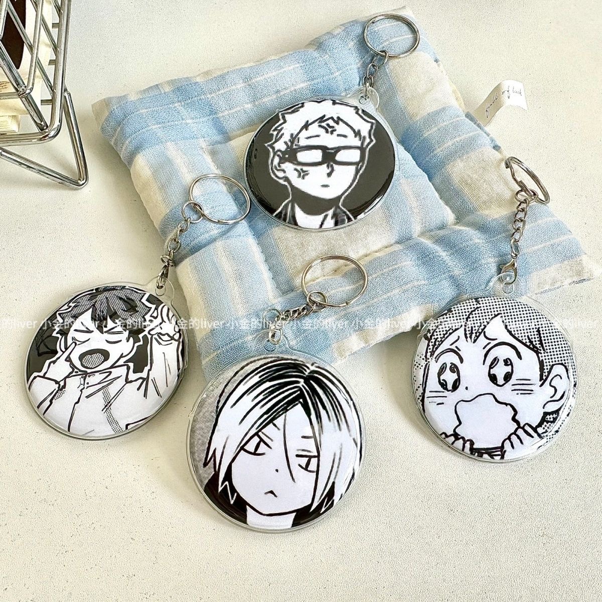 徽章保护套透明收纳套圆形58 75mm胸针吧唧痛包配件套谷子保护袋