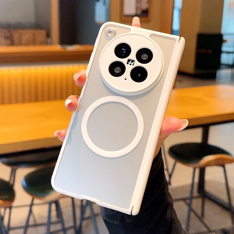适用于OPPO Find N6手机壳新款轻奢透明黑磁吸磨砂肤感oppofindn5双中轴设计高端全包保护套秋冬必备男女外壳