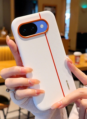 适用于谷歌Google Pixel 10A手机壳防摔轻奢金属按键谷歌10a新款硅胶软边高档谷歌Pixel10a橙金属镜头保护套