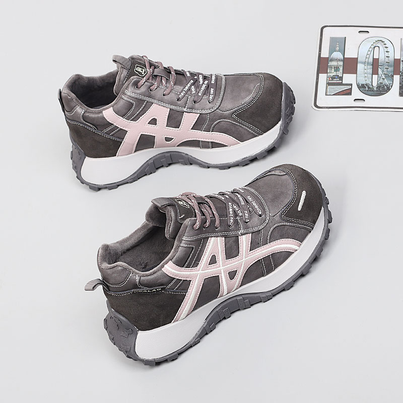 大码女鞋41-43冬季棉鞋2025新款保暖时尚板鞋舒适百搭加绒休闲鞋