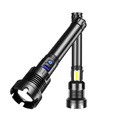 变焦超亮26650强光可充电手电筒
