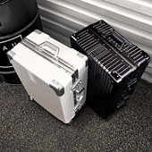 行李箱拉杆箱万向轮ins网红旅行铝框女男小20密码 24寸结实皮箱子