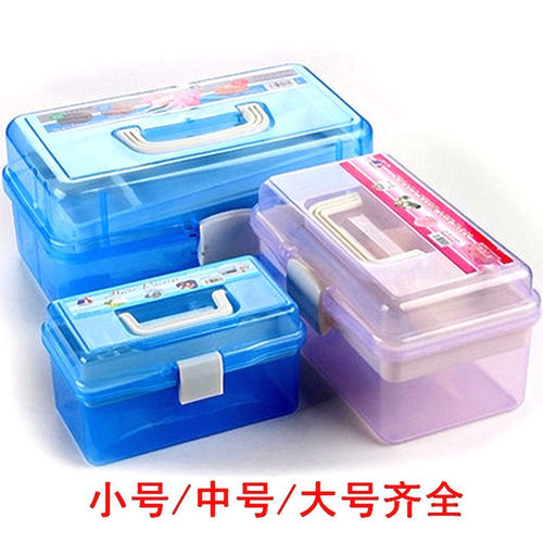 美甲用品光疗机套装双层收纳箱