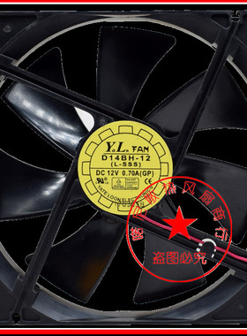 悦伦14CM/厘米14025 12V0.70A 巨龙矿龙电源散热风扇D14BH-12 PWM