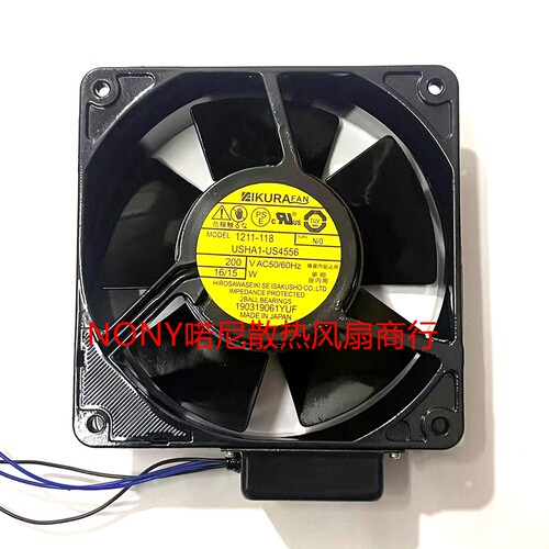 IKURA FAN散热风扇1211-118 USHA1-US4556 200v 16/15W耐高温风扇