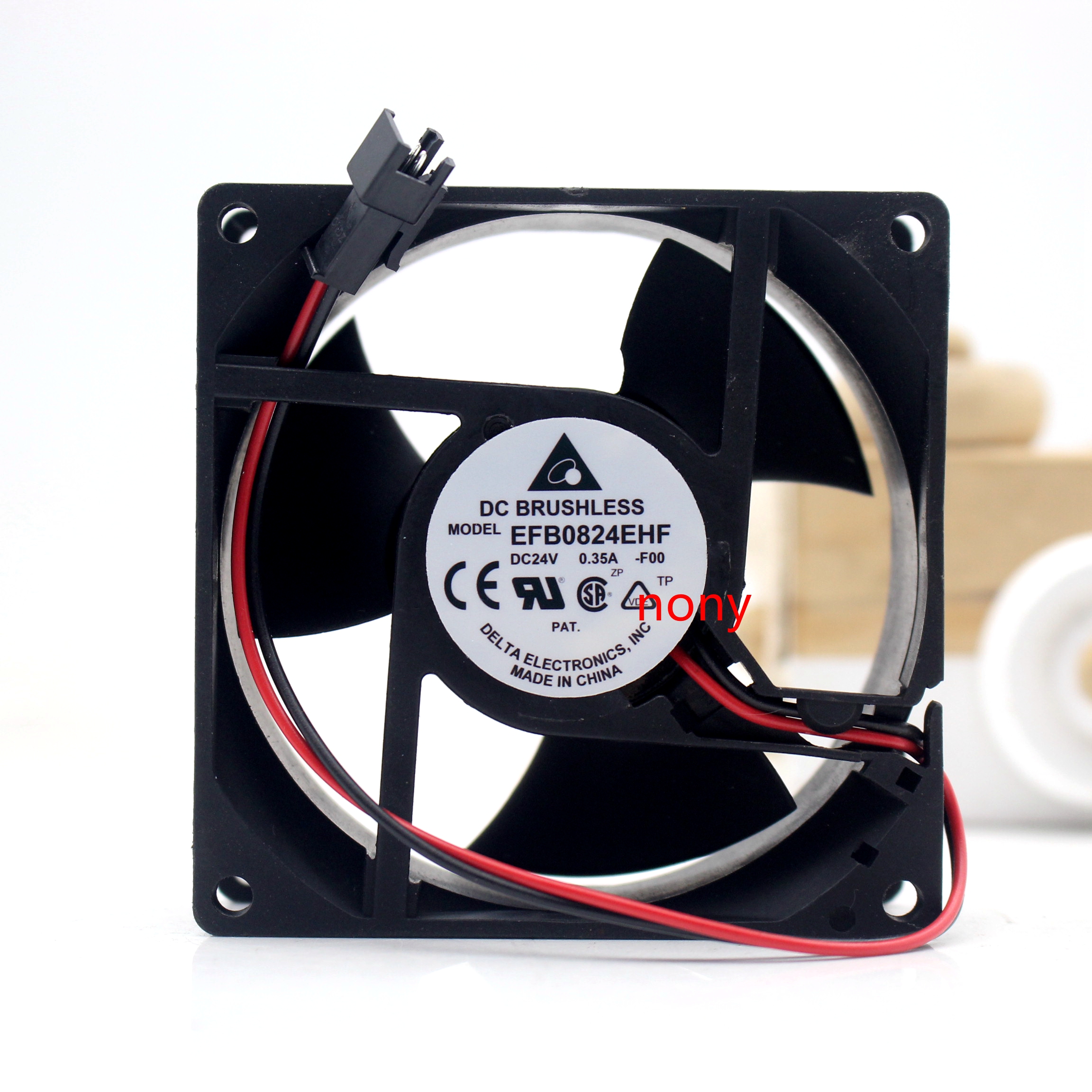 全新喏尼 EFB0824EHF 8032 24V 0.35A 艾默生CT变频器 散热风扇