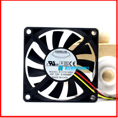 EVERFLOW R127010BU 12V 0.45A 7CM 7010 大风量 静音 散热风扇