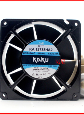 KA12738HA2原装KAKU卡固12738 220V 0.13/0.11A轴流风机 散热风扇