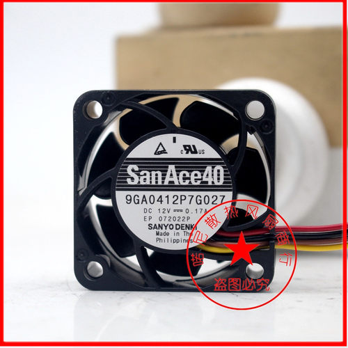 SANYO 9GA0412P7G027 12V 0.17A 4015 4CM四线变频器风扇