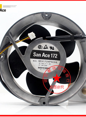 SANYO三洋9EH1724P5C04/03 DC24V 1.8A变频器大风量散热风扇17251