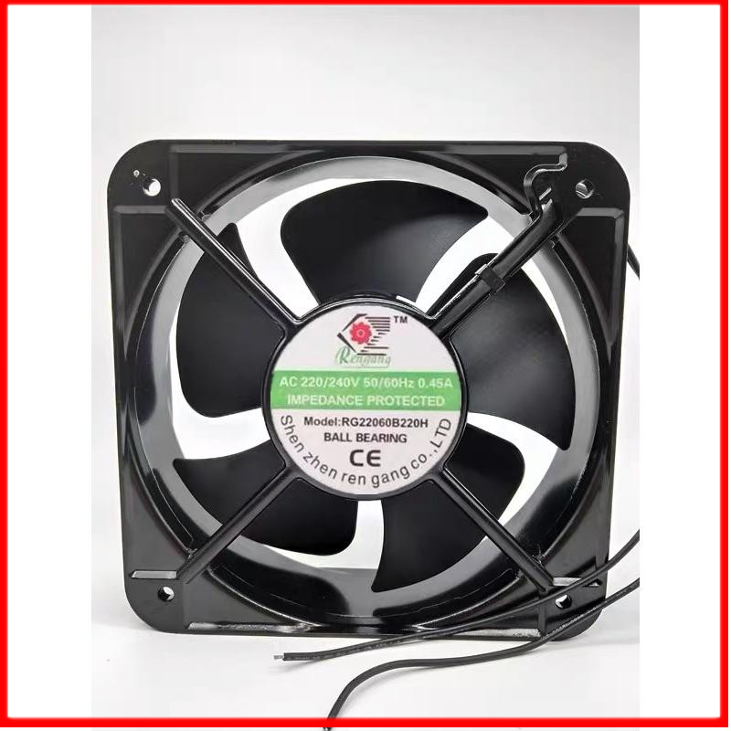 RENGANG RG20060B220H 220V 0.45A 20CM 20厘米 静音散热风扇