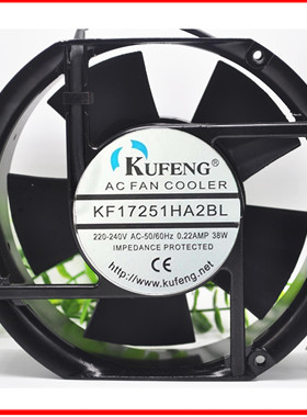 全新 KUFENG KF17251HA2BL 220-240v 0.22AMP 38W 电焊机散热风扇