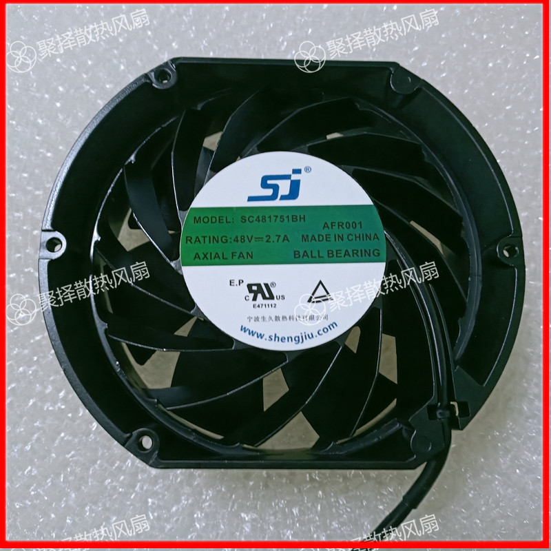 全新/SJ/直流风机 SC481751BH 48V 2.7A 暴力大风量散热风扇17CM