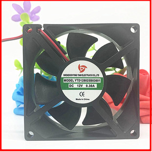 应天 YTD128025B03300 12V 0.18A 2.16W 8CM 8025 散热风扇