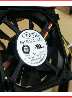原装 TT 6015L12C NF1 12V 0.15A 6CM 6015 3线静音散热风扇