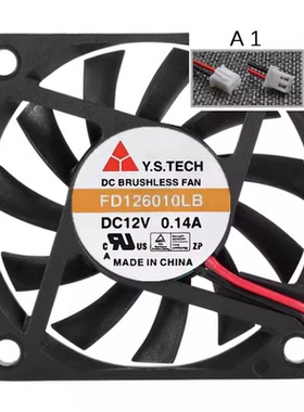 全新 Y.S.TECH 元山 FD126010LB 12V 6010 双滚珠 6CM风扇