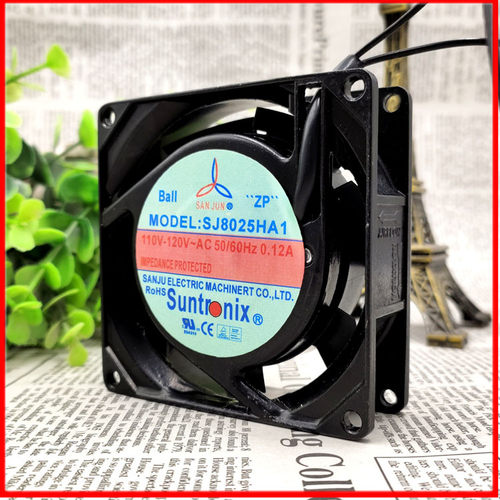 Sangee/三巨 SJ8025HA1 8025 110-120V 0.12A 机柜 铝框 交流电机