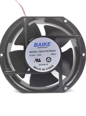全新原装BAIKEFAN 24V DBA17251B24H/M/L/S1 1.60A变频器散热风扇