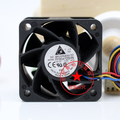 喏尼 FFB0412SHN 4028 12V 0.60A 4CM/厘米PWM温控服务器滚珠风扇