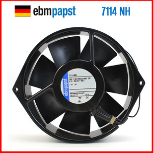 原装德国ebmpapst 7114NH φ150*38 24V 19W全金属轴流散热风扇