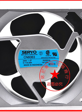 伺服SERVO CNJ60B5 CN52B5 CN55B31 CN48B3 12CM 12038 200V风扇