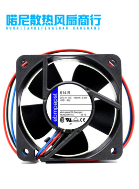 TYP 614R 24V F614R-12MC 原装德国ebmpapst 60*60*25 进口风扇