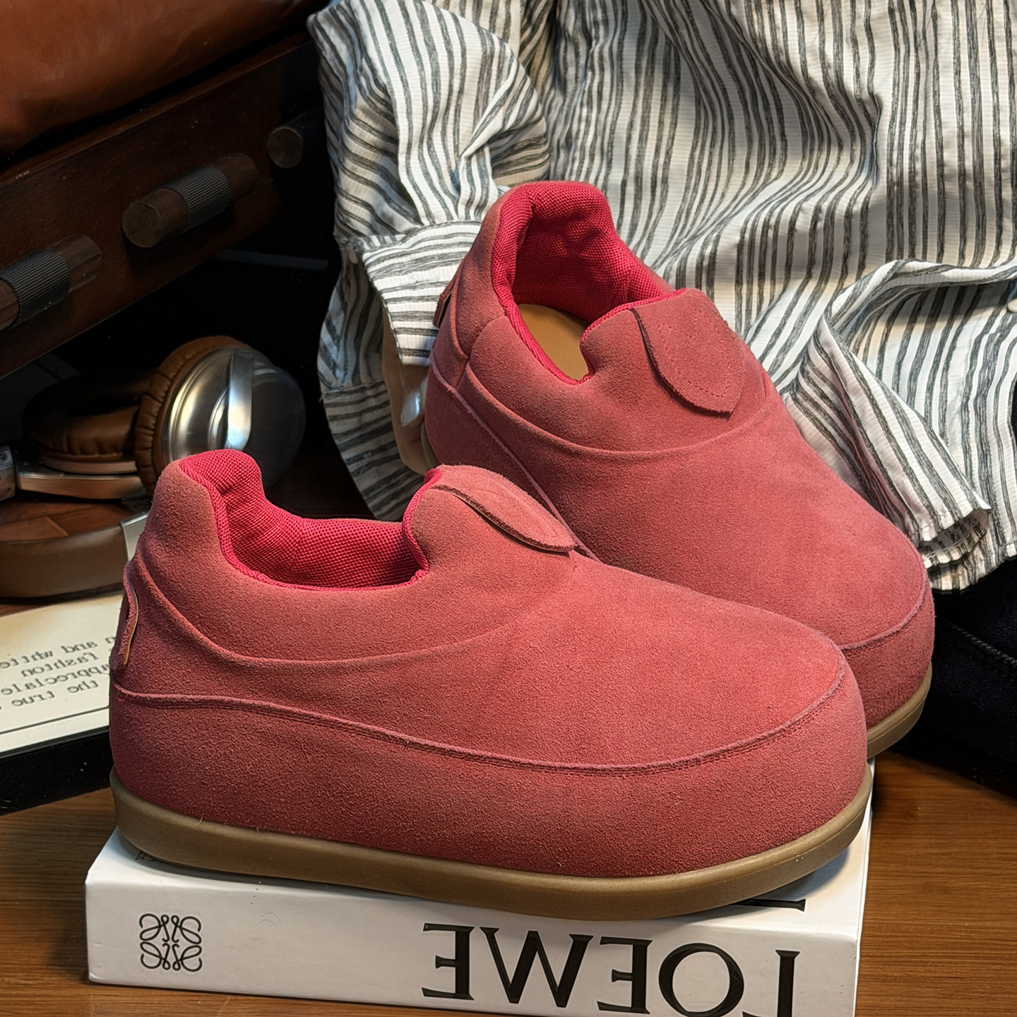 磨砂真皮大头松糕厚底丑萌勃肯鞋女2026新款小个子增高休闲面包鞋,女鞋,勃肯鞋/软木鞋,淘宝优惠券,粉丝福利购,淘宝优惠卷