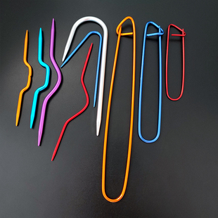 SKC麻花针编织工具扭花曲针手工DIY毛衣弯钩针绞花针 编花毛线针