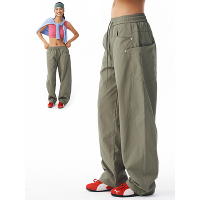 wooye勿野弯刀休闲工装裤