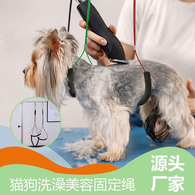 大狗洗澡固定钢丝吊绳