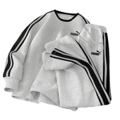 一折专区 圆领宽松卫衣长裤 春秋新款 运动休闲套装 两件套潮 男士