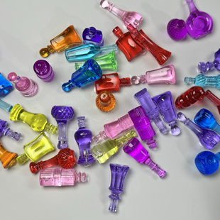 儿童宝石七彩小玩具亚克力玩具香水瓶水晶生日礼物小朋友奖励玩具
